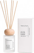 Fresh Linen Reed Diffuser, 3.5 Fl Oz | Lasts 12 Weeks, Flameless&Safe. Perfect for Bedroom/Living Room. Natural Oils, Gift