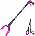 Grabber Reacher Tool - 32” Extra Long Foldable Gripper and Reaching Tool - Heavy Duty Pick Up Stick Grabbers for Seniors, Trash, Surgery Recovery Must Haves Gifts (Black Purple)
