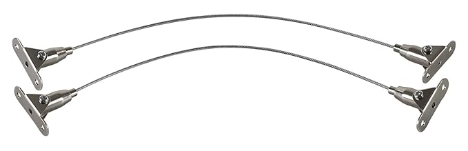 Mount-It! Furniture Anti-Tip Anchor - Steel Child Safety Straps | Secure Wall Anchors for Bookshelf, Dresser, Cabinet, Earthquake Protection for Babies and Pets, 2 Pack, Hardware Included