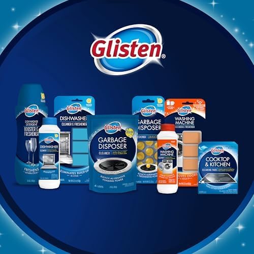 Summit Brands DM03N-SS Glisten Dishwasher Magic Machine Cleaner and Disinfectant, 12 Fl Oz Bottle, 2-Pack , White