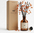 Flower Reed Diffuser Set Neroli Scent for Bathroom Accessories Shelf Decor & Air Fresheners, Sticks Defusers with 4.0 fl oz Essential Oils & Leaves, House Bedroom Office Decor & Gifts