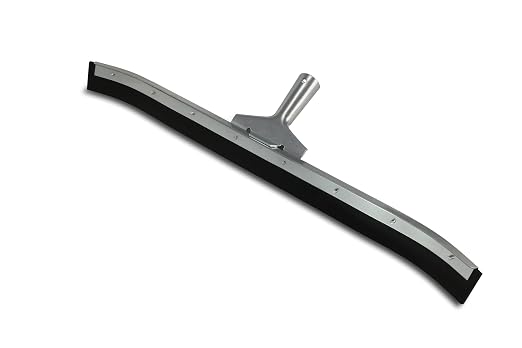 Unger AquaDozer 24" Curved Floor Squeegee, Smooth Surface | Curved hood design for efficient water removal on smooth concrete & hard floors