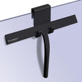 Silicone Rubber Blade & Hook Shower Window Squeegee 11" in Width Silicone Car Squeegee Bathroom Squeegee for Shower Squeegee for Shower Doors Car Window-Black