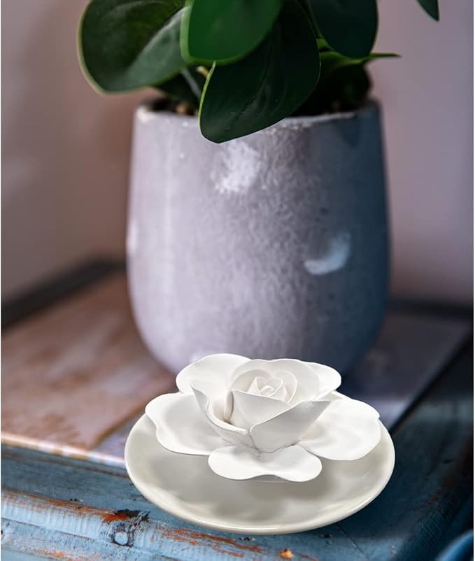 Passive Oil Diffuser for Essential Oil-Non-Electric Porcelain Aromatherapy Diffusers for Small Mini Room, Desk Decorative, Bathroom | Non-electric ceramic diffuser for desks, bathrooms and small rooms