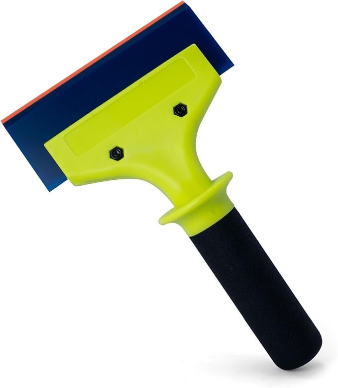 NEWISHTOOL 2 Pack Rubber Squeegee with Nylon Handle Window Tint Tools | Tint Squeegee for Water Removal, Glass Cleaning, PPF Installing and Window Film Application