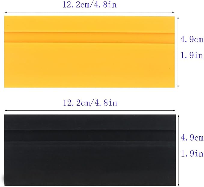 Gebildet Soft Rubber Squeegee blade for Car vinyl wrapping, window tint film installation, car decal tool. Home Glass/Mirror/Window Cleaning as Water blade.