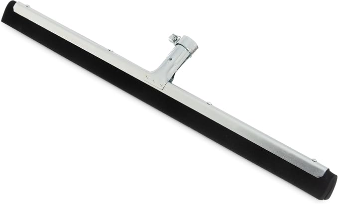 SPARTA Double-Foam Floor Squeegee, 22 Inch, Black | Soft Double-Foam Rubber, Reinforced Metal Frame, Smooth, Uneven and Grouted Floors