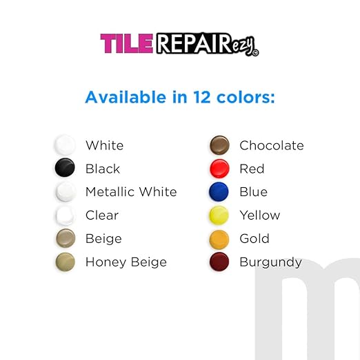 MagicEzy Tile RepairEzy - Professionally and Easily Touch-Up Tile Chips over 1 mm on Porcelain and Ceramic Surfaces - Burgundy