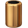 10L/2.6GAL Brushed Stainless Steel Trash can,Open Top Wastebasket Bin,Garbage Can for Bathroom,Living Room,Office,Kitchen,Bedroom,Hotel (Rose Gold)