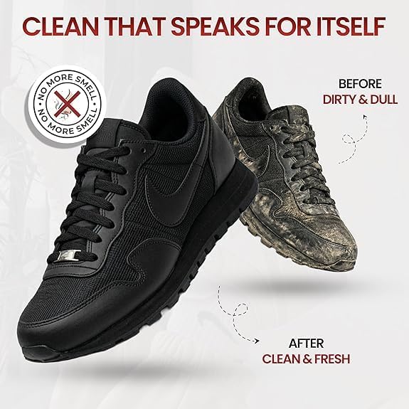 Combat Cleaner Shoe Cleaning Kit – Complete Sneaker Care Solution for Leather, Suede, Canvas, Mesh, Nubuck & More