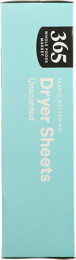 365 by Whole Foods Market, Fabric-Softening Dryer Sheets, Unscented, 80 Count