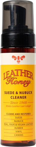 Leather Honey Suede Cleaner – Non-Toxic & Made in USA Since 1968 | Gently deep cleans & restores suede & nubuck shoes, boots, jackets, Uggs, bags & purses. Safe for any color including white.