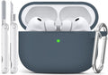 for AirPods Pro 3 Case 2025,Come with Cleaner Kit,Grey | Silicone Protective Cover for Airpod Pro 3rd Generation Case with Keychain,for Women Men,One-Piece Design,Shockproof