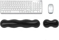 Update Gel Wrist Rest Pad for Keyboard & Mouse Set, Silicone Viscoelastic Wrist Support No Slip Pad for Pain Relief, Effortless Typing, Gaming, Computer, Laptop, Office