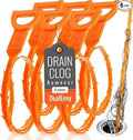 6 Pack Drain Clog Remover Tool, 19.7 Inch Plastic Drain Snake, Shower Snake Hair Removal Tool, Sink Snake Drain Clog Remover, Bathtub Drain Hair Remover, Plumber Snake, Drain Cleaner