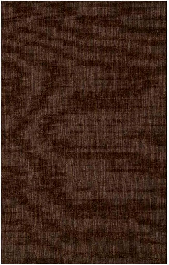 Plow & Hearth Dalton 2x3'6" Hearth Rug Fireproof | Chocolate | Wool Blend Fireplace Mat | Hearth Rugs for Fireplaces Fire Resistant | Protect Hardwood Floor and Carpet from Sparks and Embers