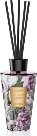 M&SENSE Reed Diffuser, Moonlight Tuberose, 8.79 oz Natural Essential Oil | Non-Toxic Organic, Long-Lasting Fragrance, Ideal for Living Room, Bedroom, Gifts for Women
