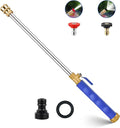 2026 Upgraded Jet Nozzle Power Washer for Garden Hose, 2-In-1 High Pressure Wand with 2 Different Nozzles and Quick Connectors, High Pressure Washer Tools For Patio Car Pet Window Washing (blue)