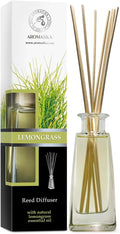 Lemongrass Oil Diffuser - Scented Reed Diffuser - Alcohol Free - Gift Set - Best for Aromatherapy - Room Air Freshener