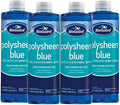BioGuard Polysheen Blue Clarifier, 1 Quart, 4 Pack | Fast-Acting Formula & Highly Concentrated Water Clarifier, Effective for All Swimming Pool and Filter Types