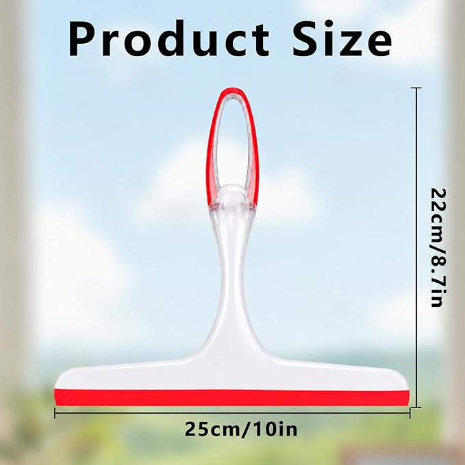 Shower Squeegee for Glass Doors, 3pcs Bathroom Squeegee for Shower Glass | Window Cleaning Squeegee Glass Shower Door for Car Window Wiper Mirror Windshield,Made of Silicone,Reusable,Easy to Clean