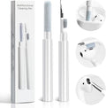 Cleaner Kit for AirPods 1 2 3 Cleaning Tool for Removing Ear Wax/Dirt/Gunk | Included Metal Tip, Soft Brush & Flocking Sponge to Clean Wireless Earbuds, Charging Case, iPhone, Keyboard & Electronics