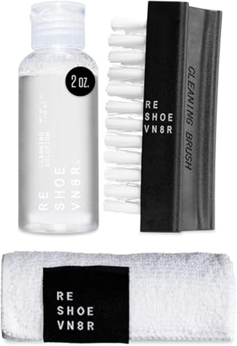RESHOEVN8R Shoe Cleaner Kit - Sneakers, Mesh, Canvas, Suede, Knit, Leather | Cleaning kit solution for sneakers, mesh, canvas, suede, knit & leather shoes, compact set for on-the-go care