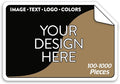 100 Custom Vinyl Stickers - Upload Your own Image, Text, Design, Logo - Personalized Logo Labels for Handmade, Packaging, Bottle, Jars, Candle, Brand Stickers (Brown, 3x2)