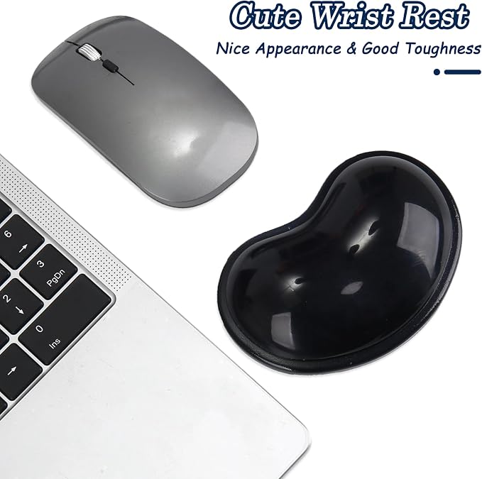 Gel Keyboard & Mouse Wrist Rest Set - Keyboard Wrist Rest Pad & Mouse Support for Office Gaming Pad Computer Laptop Ergonomic Comfortable Pain Relief- Pad Set (Mouse Support Set)