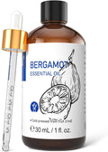 HIQILI Bergamot Essential Oil for Skin, Diffuser & Hair | Creates Soothing and Calming Atmosphere for Home and Office, Calms Your Mind, and Works for Skin, DIY -30mL / 1.01 fl oz