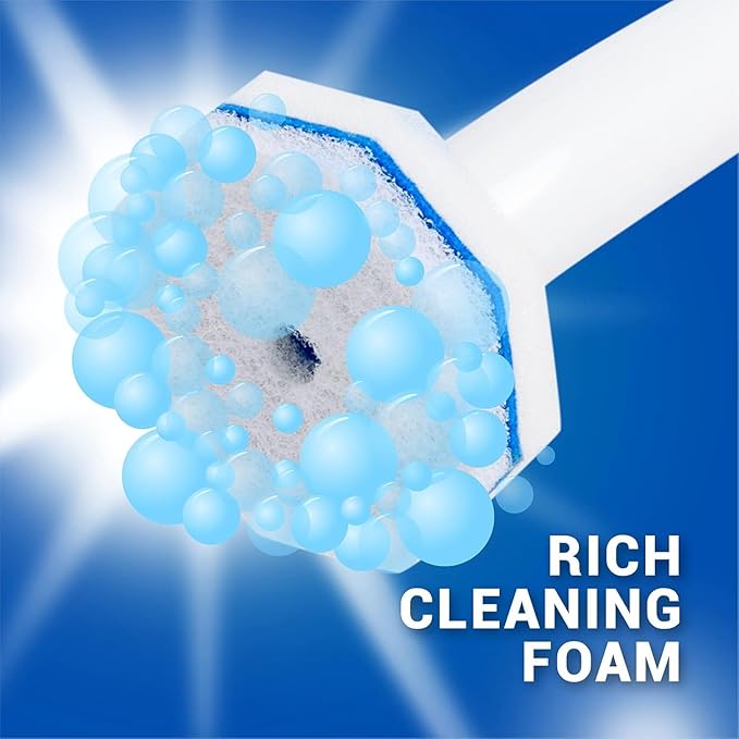 80 Pcs Toilet Wand Refills, Disposable Toilet Brush,Disposable Toilet Bowl Brush Replacement Heads,for Bathroom Cleaning,Clean Toilets,bathtubs,mop Pools, wash basins
