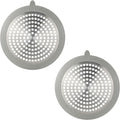 Danco 11040P Bathroom Sink Hair Catcher, Bathtub Drain Protector, Sink and Tub Strainer, 2-Pack