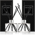 COCODOR Signature Reed Diffuser Set/Pure Cotton / 6.7oz /2 Pack/Home Fragrance Diffuser, Oil Scent Diffuser for Bathroom Shelf Decor