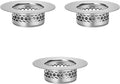 Bathroom Sink Strainer, Bathtub Lavatory Sink Drain Strainer Hair Catcher for Laundry, Mop Pool, Utility, Slop, RV Sink。Fit Hole Size from1.4~1.5",3 Pack(Product SIZE1.3inch)