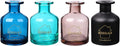 HOSSIAN 150ml/50oz 4PCS Reed Diffuser Bottles,Fragrance Diffuser Empty Bottle with 28pcs Reed Sticks for Home Fragrance Accessories and Women Gift Room,Home,Bathroom Decor (4 Color)