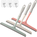 3 Pcs Shower Squeegee for Glass Doors, Car Window Squeegee | Window Cleaning Squeegee Glass Shower Door for Car Window Wiper Mirror Windshield, Reusable, Easy to Clean, With 3 Hooks