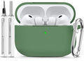 Ljusmicker for AirPods Pro 3 Case 2025 with Cleaner Kit,Sprout Green | Soft Silicone Protective Cover for Apple AirPod Pro 3rd Generation Case with Keychain for Women Men,Shockproof