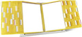 Tarifold Desktop Reference Display System, 50 Pockets, Expandable, Yellow | 50 double-sided PVC pockets, holds 100 letter-size sheets, sturdy metal base, quick-find indexing, quick and easy to assemble