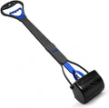 31inch Large Pooper Scooper for Dogs with Long Handle, Sturdy & Durable, Not Easy to Break, Lightweight & Easy to Use, Easy to Pick Up from Grass and Gravel | Less Bend Down, One-hand Operate Pick up for all Surface, Heavy Duty Poop Scooper for Large M...