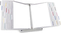 Tarifold Desktop Reference Display System, 30 Pockets, Expandable, White | 30 double-sided PVC pockets, holds 60 letter-size sheets, sturdy metal base, quick-find indexing, quick and easy to assemble