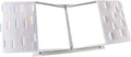 Tarifold Desktop Reference Display System, 50 Pockets, Expandable, White | 50 double-sided PVC pockets, holds 100 letter-size sheets, sturdy metal base, quick-find indexing, quick and easy to assemble