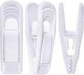 White Velvet Hangers Clips 40 PCS, Pants Hangers Velvet Clips Easily Add to Velvet Hanger, Skirt Suit Pants Clothes Velvet Hangers, Baby Kids Hangers Clips