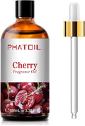 PHATOIL Cherry Fragrance Oil for Diffuser Aromatherapy 3.38FL.OZ | Long Lasting Scented Oils For Humidifier, Air Freshener, DIY Soap Candle, Scent Project Making, Aroma Oil for Home Freshening