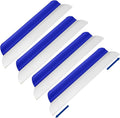 4 Pack 14 Inch Car Drying Squeegee Blue Silicone Window Blade | Flexible Silicone for Drying Windshield Shower Glass, Bathroom Window Cleaner, T-bar Design, Long Handle Wash Tool