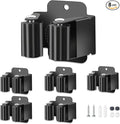 8 PCS Broom Holder Wall Mount, Upgraded Heavy Duty Mop and Broom Holder Wall Mount, Stainless Steel Broom Hanger Mop Holder Rack for Kitchen Laundry Garden Tool Organizer