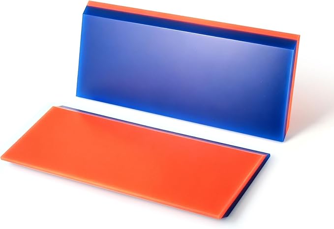 NEWISHTOOL 2 Pack Rubber Squeegee (5-Inch Replacement Blade, No Handle) | Tint Squeegee for Water Removal, Glass Cleaning, PPF Installing and Window Film Application