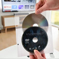 Tarifold DVD Storage Bundle, 50 Binder Sleeves and 2 Binders, 2-Ring Holes | Holds DVD, cover art and booklet, secure flap, 25 sleeves per binder, 120-micron polypropylene, saves up to 70% storage space