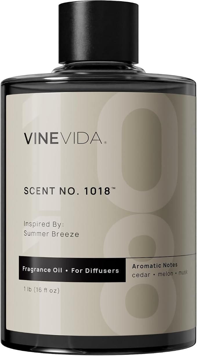 VINEVIDA (16oz) Hotel Fragrance Collection Diffuser Oil - Hotel Scents Diffusers for Home - Cold Air Diffuser Oil - Hotel Scent Essential Oil - Scent No.1018 Inspired by Ritz Carlton Hotel