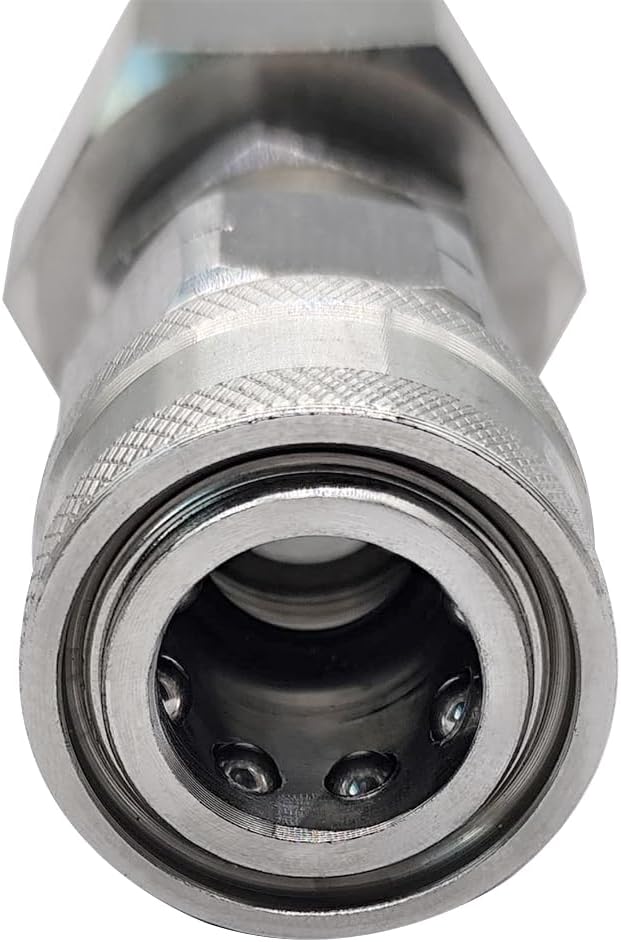 Beduan Stainless Steel 3/4 Garden Hose Female Threaded to 3/8 (!NOT for 1/4!) Pressure Washer Adapter Convert Hose to Power Washer Quick Connector Socket Coupler(3/8 QC)