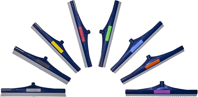 Midwest Rake 24" SpeedSqueegee, 8-12 Mil – Polymer Frame, Color Coded, Epoxy & Urethane Flooring Tool – SKU 47859